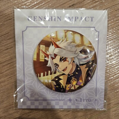 Genshin Impact Arataki Itto Button Pin Merch