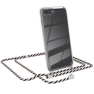EAZY CASE für Apple iPhone 8 Plus / 7 Plus Case Band Handykette Silikon Taupe