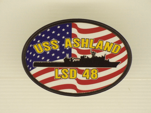 USS ASHLAND LSD 48 Hitch Cover Military USN U S Navy - Imagen 4 de 4
