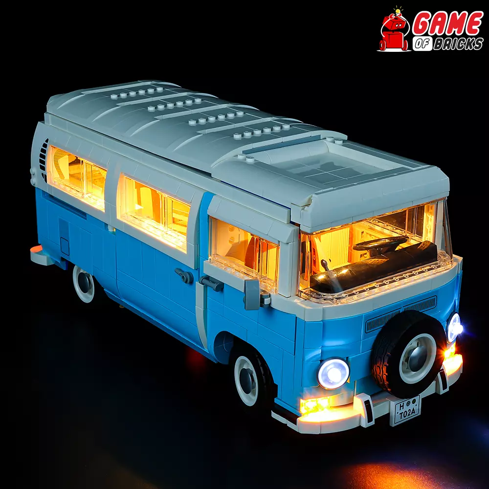 LED Light Kit for Volkswagen T2 Camper Van Compatible with LEGO® 10279  (Classic)