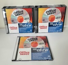 Lot Of 11 New Office Depot CD RW 700 MB 80 MIN