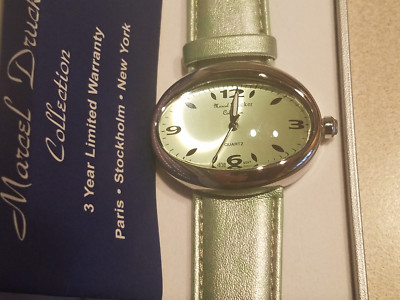 Marcel Drucker Collection Watch Green Band Green Face New Battery s-l400.jpg main image 4