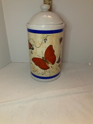 B.I. Inc. Canister with butterfly design