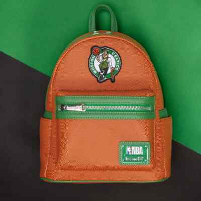 Loungefly NBA Boston Celtics Basketball Logo Mini Backpack  display picture 1
