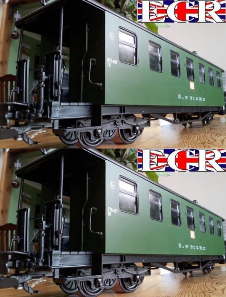Wagon Plat G échelle 45mm Avec 7 Pipes – Train Jardin ECR UK Neuf
