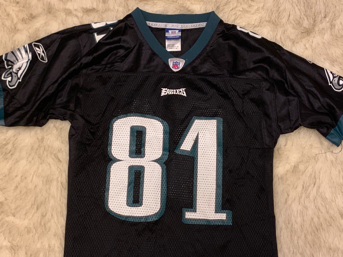 81 Terrell Owens Philadelphia Eagles Black NFL Jersey (Youth Large