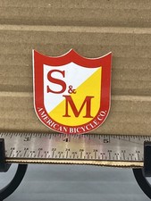 NOS S & M  American Bicycle Co Freestyle BMX STICKER DECAL- Small