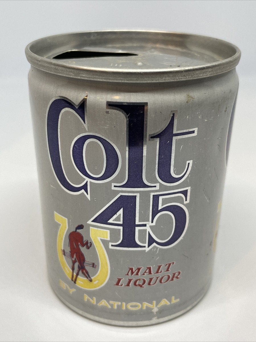 1973 8 OUNCE COLT 45 MALT LIQUOR PULL TAB ALUM BEER CAN NATIONAL 4
