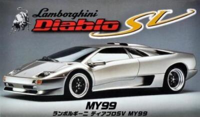 フジミ模型 1/24 リアルスポーツカーシリーズ RS27 ディアブロSV '99 Fujimi 1/24 model kit Real Sports Car Series RS27 Diablo SV '99