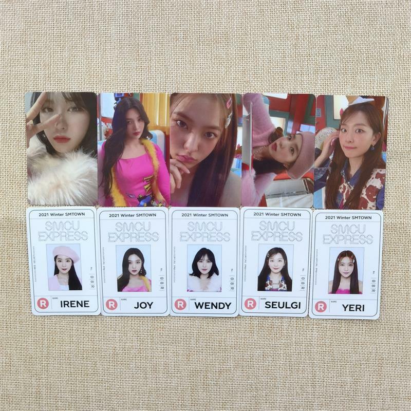 Kpop Red Velvet 2021 Winter SMTOWN Photocard Self Made Round