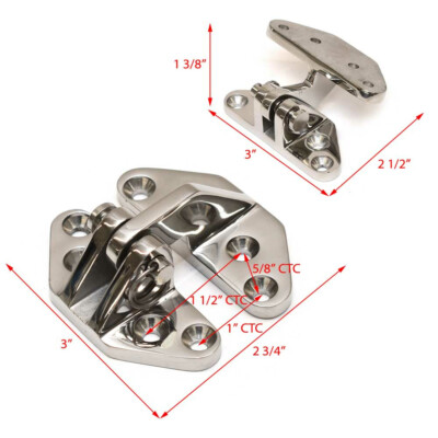 Sea-Dog Line Boat Hatch Hinge 205280 | Stainless Steel | eBay