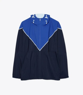 TORY SPORT ネイビー ジャケット Tory Burch Tory Sport Blue Color-Block Running Jacket | eBay