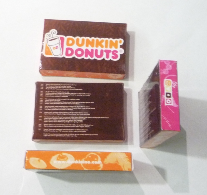 Dunkin Donuts Schachtel Vorlage Glasiert Donuts Mit Anders Aromen Im