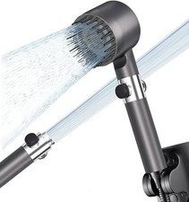 High Pressure Filter Shower Head with 3 Setting Handheld One-Touch ON OFF Switch
