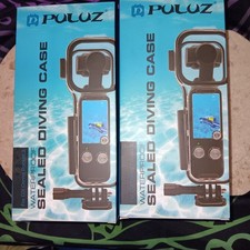 2 PULUZ Waterproof Dive Cases for DJI Osmo Pocket 3 45m/147ft Protective Shell