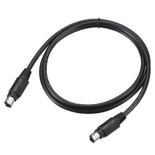 PS/2 Mouse Keyboard Extension Cable 6 Pin 3.28 Feet Male To Male PC Black