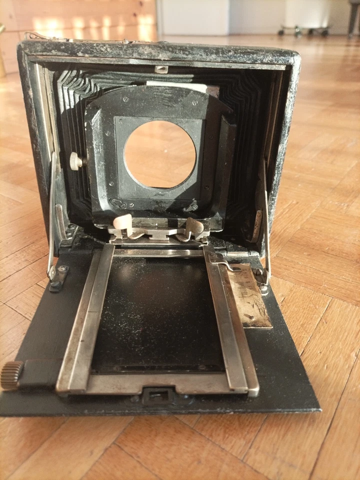 Appareil photo pliant ancien à soufflet année 20/30 - Photo 4/4