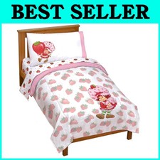 Strawberry Shortcake Toddler Comforter Set - 4 Piece Bedding