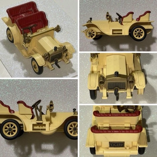 VINTAGE PLAYMOBIL CAR 1989 - PLAYMOBIL VICTORIAN TOURING CAR *MISSING 1 TIRE