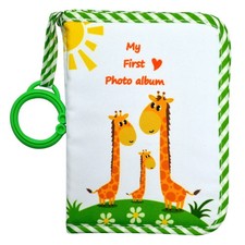 Baby My First Family Soft Cloth Photo Album Book Pockets Newborn Kids Gift
