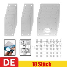 18x Scharnier Reparaturplatte Set F&uuml;r M&ouml;bel Schrank Reparaturset Werkzeuge