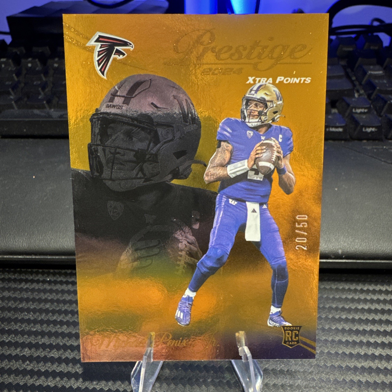 2024 Prestige Xtra Points Premium Orange #335 Michael Penix Jr. RC Rookie 20/50