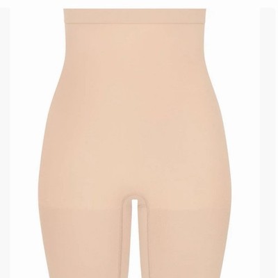 Spanx HIGHER POWER SHORT Soft Nude High Waist Shaping Shorts Size S New Open Box