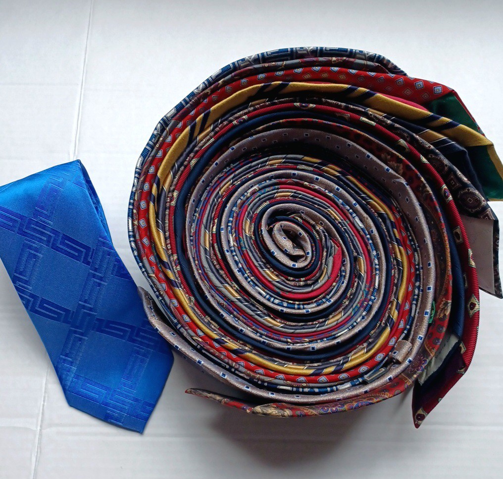 Vintage Designer Silk Tie Lot Dior Polo Oscar Hilfiger Classic Width 12pc thumbnail 5