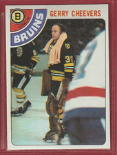 1978-79 Topps #140 Gerry Cheevers - Boston Bruins - 856🏒🔥🏒