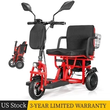 700W 3-Wheel Foldable Travel Mobility Scooter 20 Miles 4-Speed for Senior&Adult