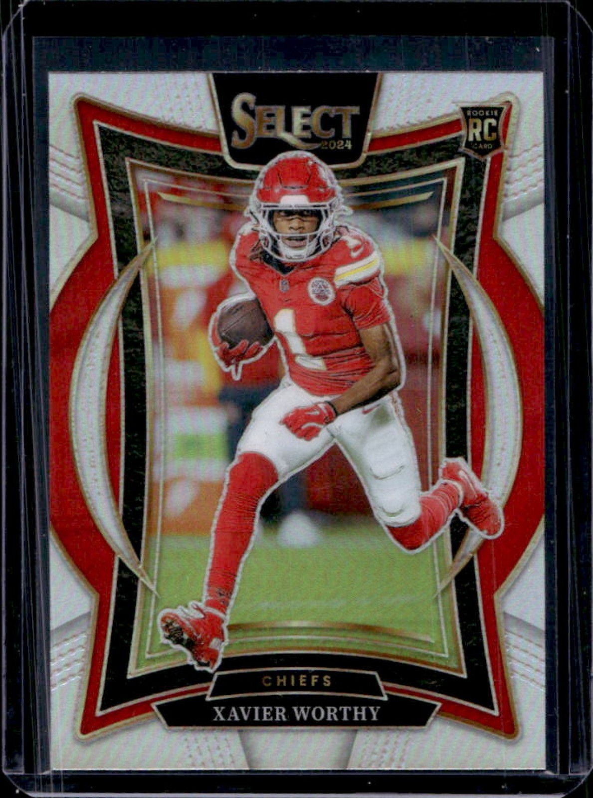 2024 Panini Select Xavier Worthy Concourse RC Silver Prizm Rookie #32 Chiefs