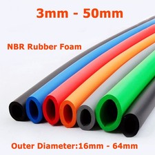ID 3mm-50mm Fitness Equipment Handle Bar Sleeve NBR Rubber Pipe Sponge Foam Tube