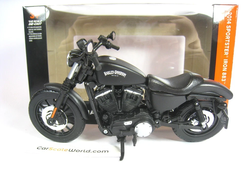 HARLEY DAVIDSON SPORTSTER IRON 883 2014 1/12 MAISTO (BLACK) - Imagen 2 de 4