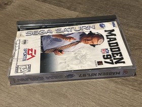 Madden NFL 97 Sega Saturn Complete CIB w/Poster Authentic