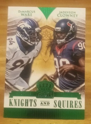 2014 Crown Royale Knights and Squires Green DeMarcus Ware/Jadeveon Clowney