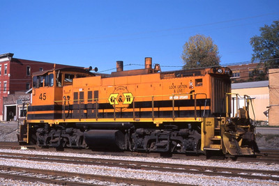 Original Dia: Genesee & Wyoming MP15DC 45 at Johnsonburg, PA - Now Off Roster