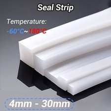 Square Silicone Rubber Solid Strip Sealing Gasket High Temp 4/5/6/8 - 20/25/30mm