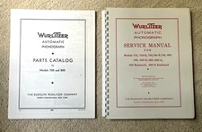 Wurlitzer Jukebox 500 600 700 750 780 Service Manual & Parts Catalog