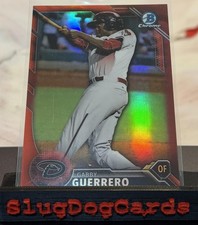 2016 Bowman #BCP133 Gabby Guerrero Chrome Prospects Red Refractor #/5