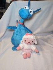 Disney Doc McStuffin Stuffy Dragon Plush 13" Lambie 8"