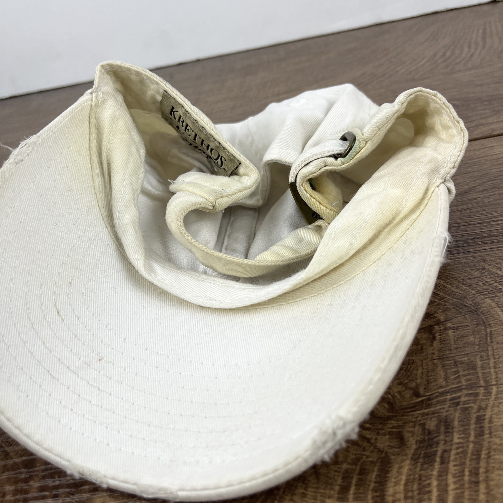 Distressed White Hat Baseball Adjustable Baseball… - image 12