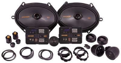 Pair Kicker 51KSS6804 6x8'' / 5x7'' Car Audio Component Speakers w/1'' Tweeters