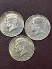 1965 1966 Kennedy 40% Silver Half Dollar 3 Coins