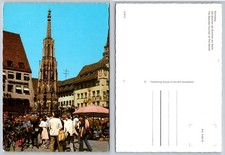 Nuremberg Beautiful Fountain Market Square Germany Vintage Postcard