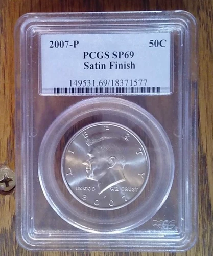 2007-P Clad Satin Kenney Half Dollar PCGS SP69 (577)