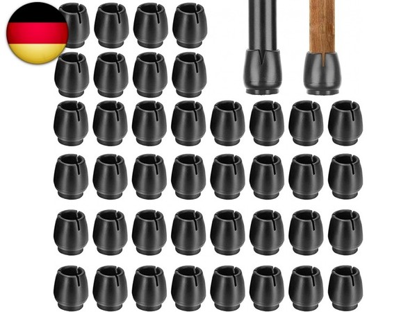 Paludo 40 StüCk Gummi Stuhlbeinkappen Filz, Stuhlkappen Rund, Schutzkappen FüR S-image