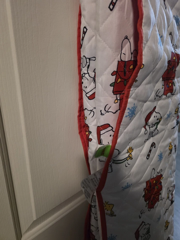 Manta reversible Peanuts Snoopy Christmas King 106x96 ropa de cama de vacaciones Foto 4 de 4