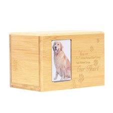 Memory Box with Photo Frame for Dog and Cat Ashes Pet Cremation Urns Gifts