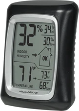 Acurite Indoor Digital Thermometer & Hygrometer with Temperature and Humidity Ga