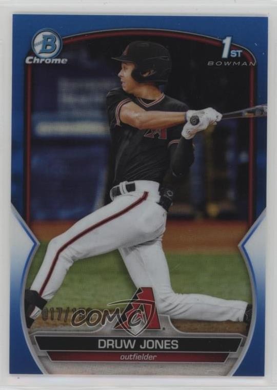 2023 Bowman Chrome Prospects Blue Refractor 17/150 Druw Jones #BCP-25 03bh